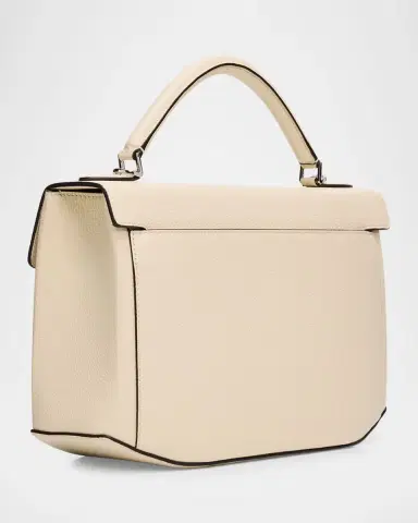 TOTEME Geometric Grain Leather Top-Handle Bag | Thumbnail 3 TOTEME Geometric Grain Leather Top-Handle Bag | Thumbnail 3