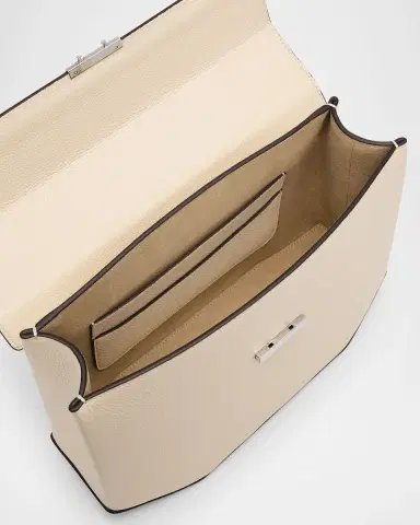 TOTEME Geometric Grain Leather Top-Handle Bag | Thumbnail 4 TOTEME Geometric Grain Leather Top-Handle Bag | Thumbnail 4