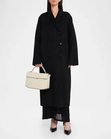 TOTEME Geometric Grain Leather Top-Handle Bag | Thumbnail 5 TOTEME Geometric Grain Leather Top-Handle Bag | Thumbnail 5
