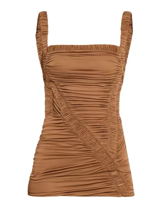 Orion Separation Ruched Cutout Top