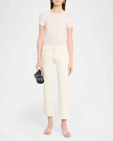 Rag & Bone Harlow Low-Rise Ankle Straight Jeans | Thumbnail 2