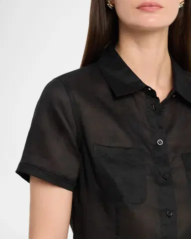 FRAME The Embroidered Seaside Shirt | Thumbnail 4 FRAME The Embroidered Seaside Shirt | Thumbnail 4