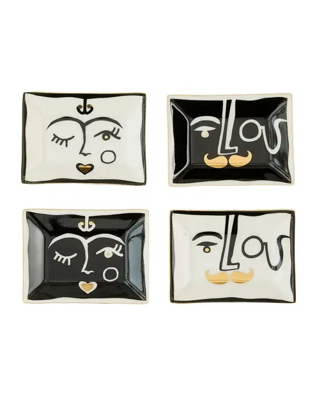 Jonathan Adler Marseilles Petite Trays, Set of 4