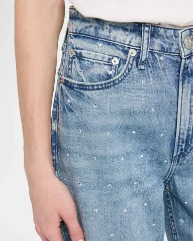 rag & bone Featherweight Logan Embellished Mid-Rise Wide Jeans | Thumbnail 5 rag & bone Featherweight Logan Embellished Mid-Rise Wide Jeans | Thumbnail 5