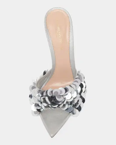 Gianvito Rossi 85mm Sequined Suede Mule Sandals | Thumbnail 2 Gianvito Rossi 85mm Sequined Suede Mule Sandals | Thumbnail 2