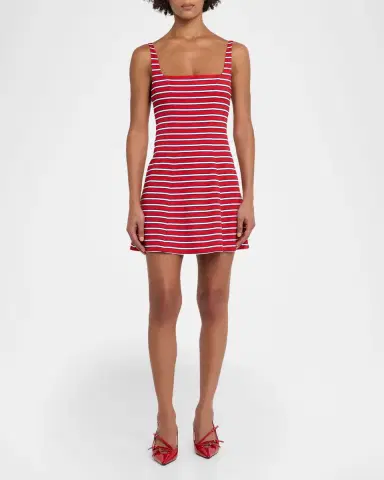 ALICE + OLIVIA Julia Striped Mini Dress | Thumbnail 2