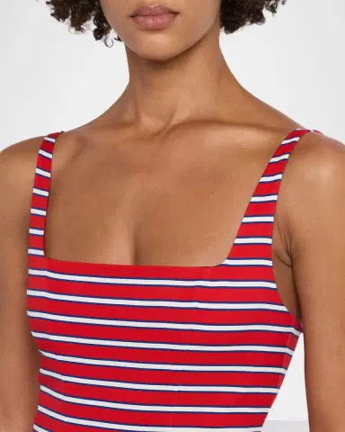ALICE + OLIVIA Julia Striped Mini Dress | Thumbnail 5