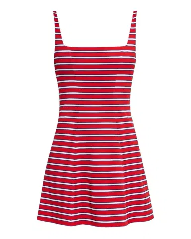 ALICE + OLIVIA Julia Striped Mini Dress | Thumbnail 1