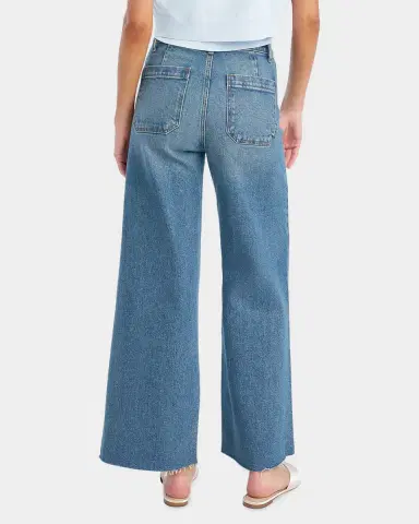 Favorite Daughter The Mischa Super High-Rise Wide Cropped Jeans | Thumbnail 2