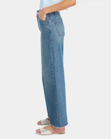 Favorite Daughter The Mischa Super High-Rise Wide Cropped Jeans | Thumbnail 4