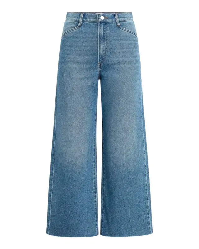 Favorite Daughter The Mischa Super High-Rise Wide Cropped Jeans