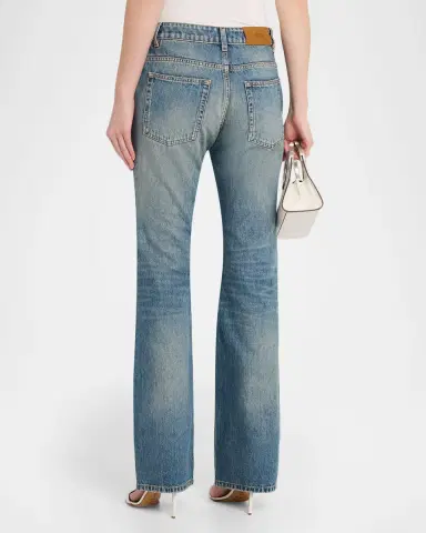 Amiri Slash Distressed Bootcut-Leg Jeans | Thumbnail 2