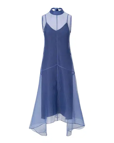 Staud Auden Organza High-Low Dress | Thumbnail 1 Staud Auden Organza High-Low Dress | Thumbnail 1