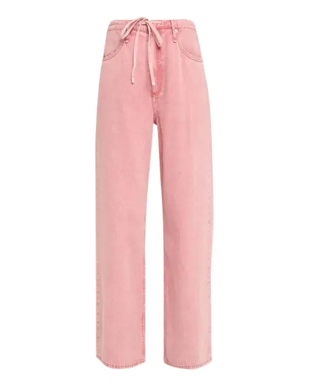 Featherweight Phoebe Drawstring Wide-Leg Jeans