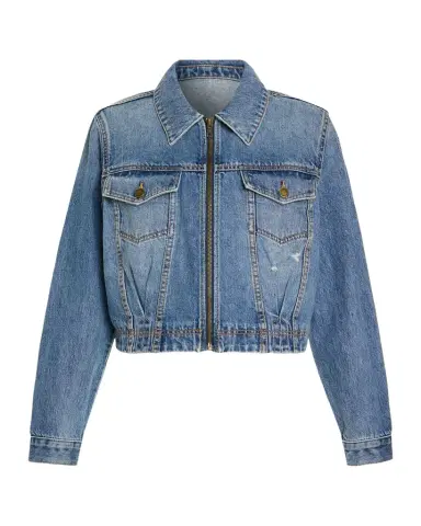 Ramy Brook Jannah Distressed Denim Jacket | Thumbnail 1 Ramy Brook Jannah Distressed Denim Jacket | Thumbnail 1