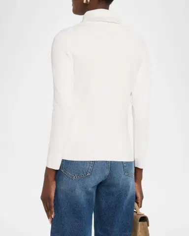 TOTEME Fitted Polo Cardigan | Thumbnail 3 TOTEME Fitted Polo Cardigan | Thumbnail 3