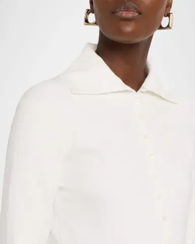 TOTEME Fitted Polo Cardigan | Thumbnail 5 TOTEME Fitted Polo Cardigan | Thumbnail 5