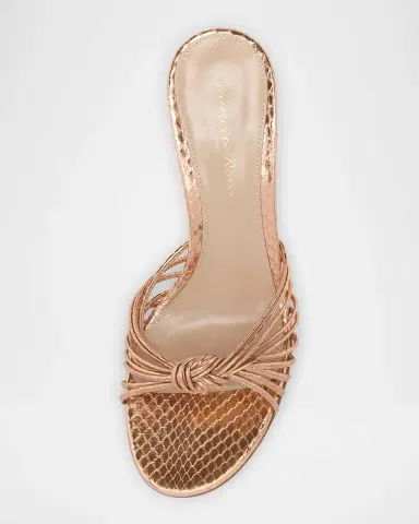Gianvito Rossi 95MM Metallic Sandals | Thumbnail 4