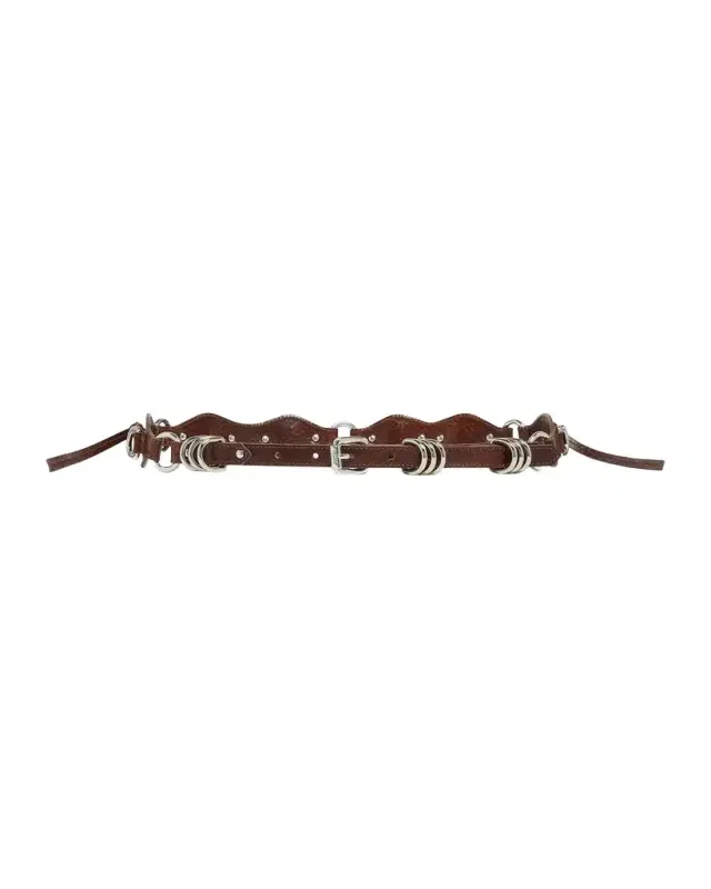Isabel Marant Bolton Scalloped Leather Belt