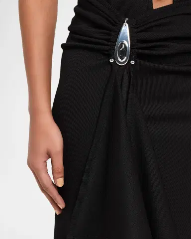 Christopher Esber Crystal Pendant Cascade Skirt | Thumbnail 5