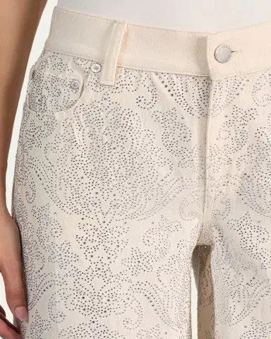 Alice + Olivia Amazing Embellished Wide-Leg Jeans | Thumbnail 5 Alice + Olivia Amazing Embellished Wide-Leg Jeans | Thumbnail 5