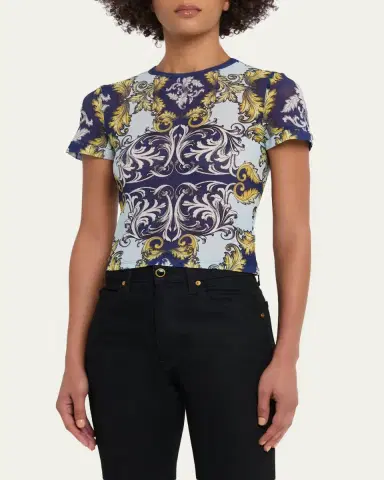 Alice + Olivia Tess Crewneck Tee | Thumbnail 4 Alice + Olivia Tess Crewneck Tee | Thumbnail 4