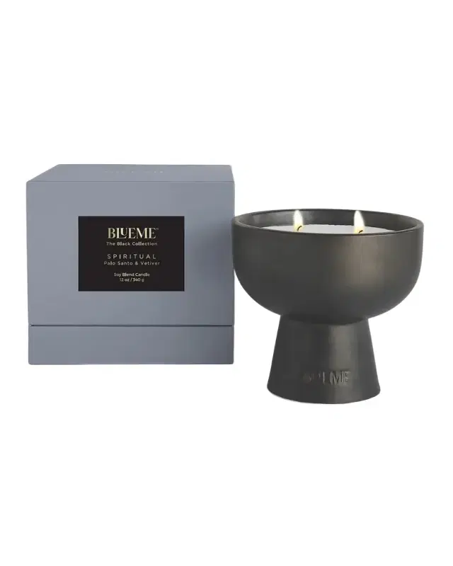 Blueme BLK Spiritual Medium Candle - Palo Santo & Vetiver