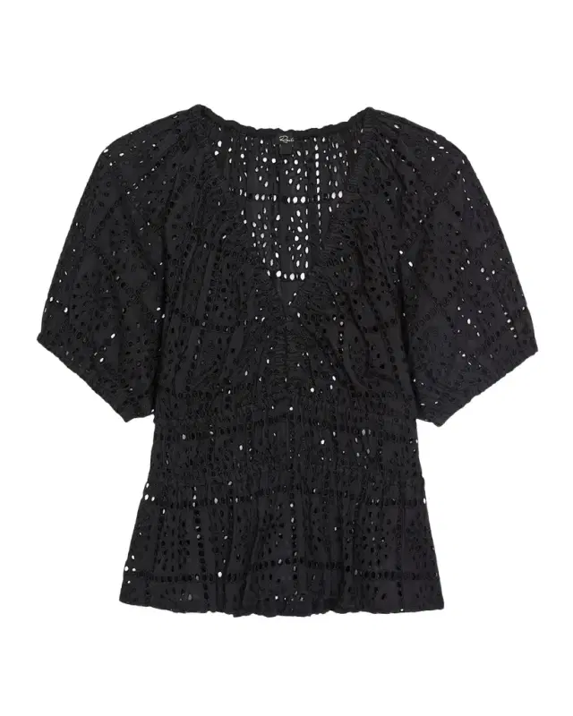 Argenta Cotton Eyelet Crop Top