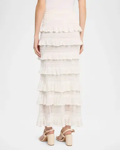 Zimmermann Luna Lace Ruffled Maxi Skirt | Thumbnail 3
