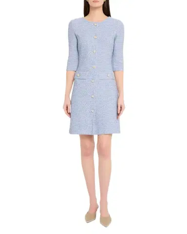 Misook Button-Down Knit Mini Dress | Thumbnail 1 Misook Button-Down Knit Mini Dress | Thumbnail 1