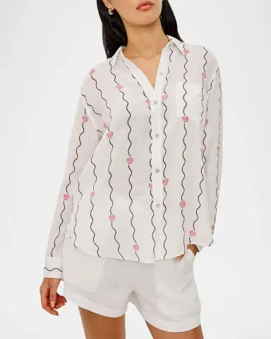 Rails Charli Seashell Embroidered Shirt | Thumbnail 4
