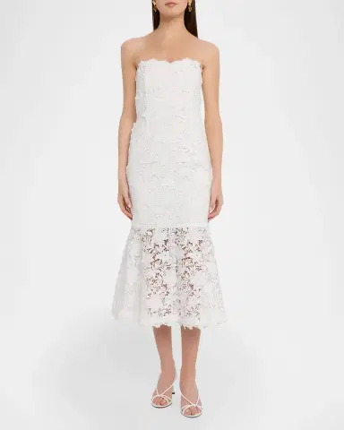 Generation Love Makaia 3D Butterfly Guipure Lace Midi Dress | Thumbnail 2 Generation Love Makaia 3D Butterfly Guipure Lace Midi Dress | Thumbnail 2