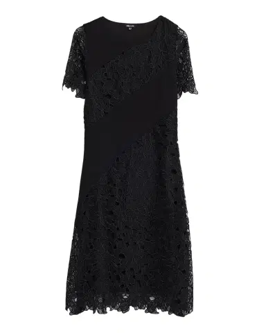 Misook A-Line Floral Lace Midi Dress | Thumbnail 1 Misook A-Line Floral Lace Midi Dress | Thumbnail 1