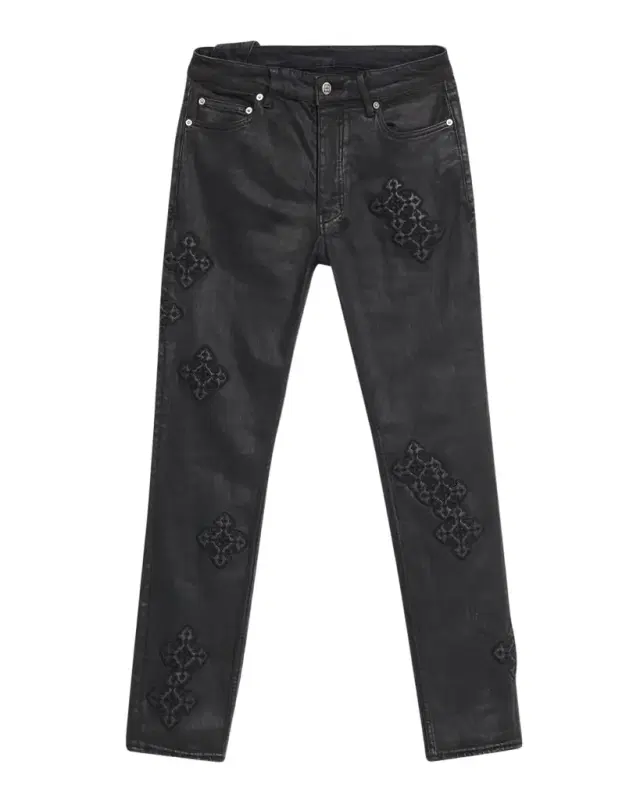 Men 's Chitch Backstage Stardom Embroidered Black Denim Jeans