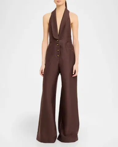Zimmermann Alchemy Wide-Leg Tuxedo Jumpsuit | Thumbnail 4 Zimmermann Alchemy Wide-Leg Tuxedo Jumpsuit | Thumbnail 4
