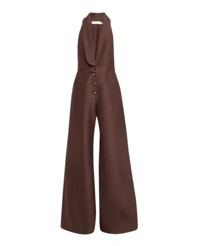 Zimmermann Alchemy Wide-Leg Tuxedo Jumpsuit | Thumbnail 1 Zimmermann Alchemy Wide-Leg Tuxedo Jumpsuit | Thumbnail 1