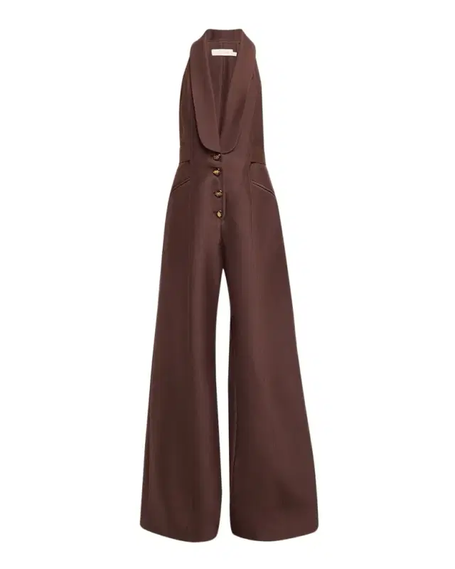 Alchemy Wide-Leg Tuxedo Jumpsuit