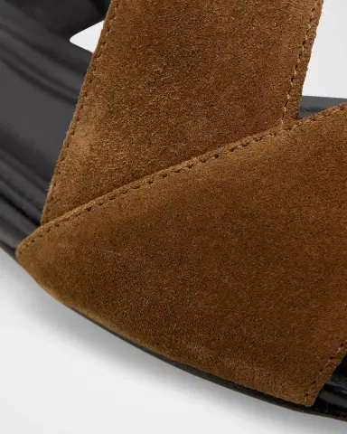 Vince Parker Suede Flat Slingback Sandals | Thumbnail 3