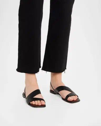Vince Parker Leather Flat Slingback Sandals | Thumbnail 2 Vince Parker Leather Flat Slingback Sandals | Thumbnail 2