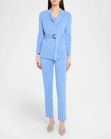 Misook Belted Wrap-Front Knit Jacket | Thumbnail 2 Misook Belted Wrap-Front Knit Jacket | Thumbnail 2