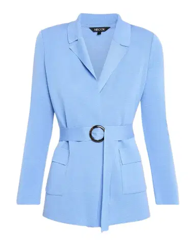 Misook Belted Wrap-Front Knit Jacket | Thumbnail 1 Misook Belted Wrap-Front Knit Jacket | Thumbnail 1