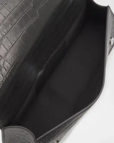 Alexander McQueen Croc-Embossed Jeweled Shoulder Bag | Thumbnail 4 Alexander McQueen Croc-Embossed Jeweled Shoulder Bag | Thumbnail 4