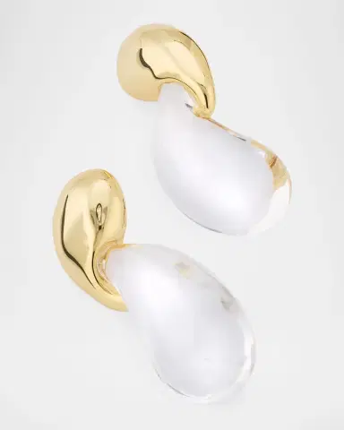 Alexis Bittar Liquid Lucite Modernist Earrings | Thumbnail 3