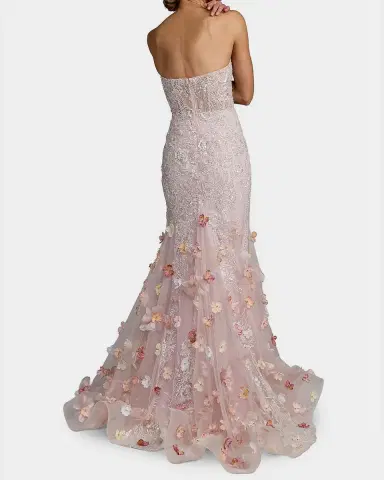 Mac Duggal Embellished Strapless Mermaid Gown | Thumbnail 2 Mac Duggal Embellished Strapless Mermaid Gown | Thumbnail 2