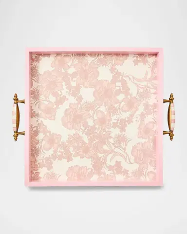 MacKenzie-Childs Rosy English Garden Serving Tray | Thumbnail 3