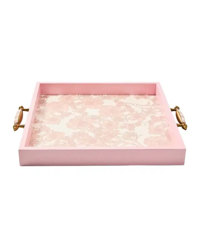 MacKenzie-Childs Rosy English Garden Serving Tray