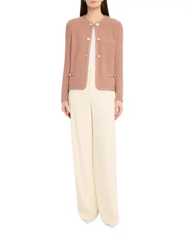 Misook Relaxed Braid-Trim Tweed Jacket | Thumbnail 1 Misook Relaxed Braid-Trim Tweed Jacket | Thumbnail 1