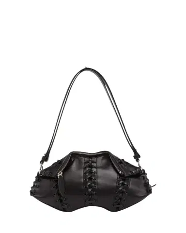 Alexander McQueen Lace-Up Corset Leather Shoulder Bag | Thumbnail 1 Alexander McQueen Lace-Up Corset Leather Shoulder Bag | Thumbnail 1