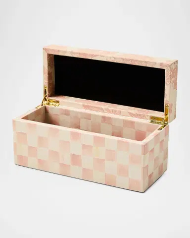 MacKenzie-Childs Rosy English Garden Faux Leather Box | Thumbnail 2