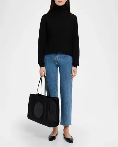 Tory Burch Ella Logo Recycled Nylon Tote Bag | Thumbnail 5 Tory Burch Ella Logo Recycled Nylon Tote Bag | Thumbnail 5